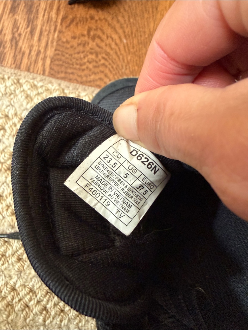 Onitsuka Tiger by Asics Women’s Black Sneakers with Gum Sole - Picture 3 of 6